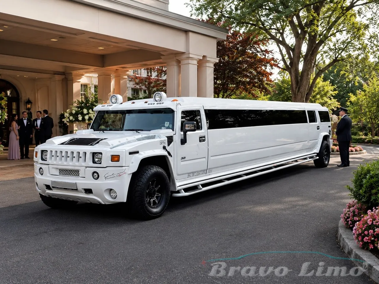 White Hummer H2 Stretch Limousine – yours to rent White Hummer H2 Stretch Limousine – yours to rent